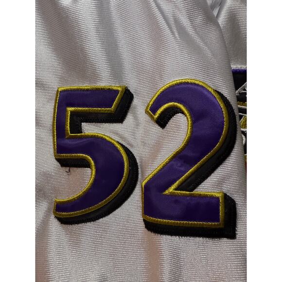 Nike White 7NFL Baltimore Ravens Ray Lewis #52 Home Football Jersey Mens XL - Picture 2 of 9